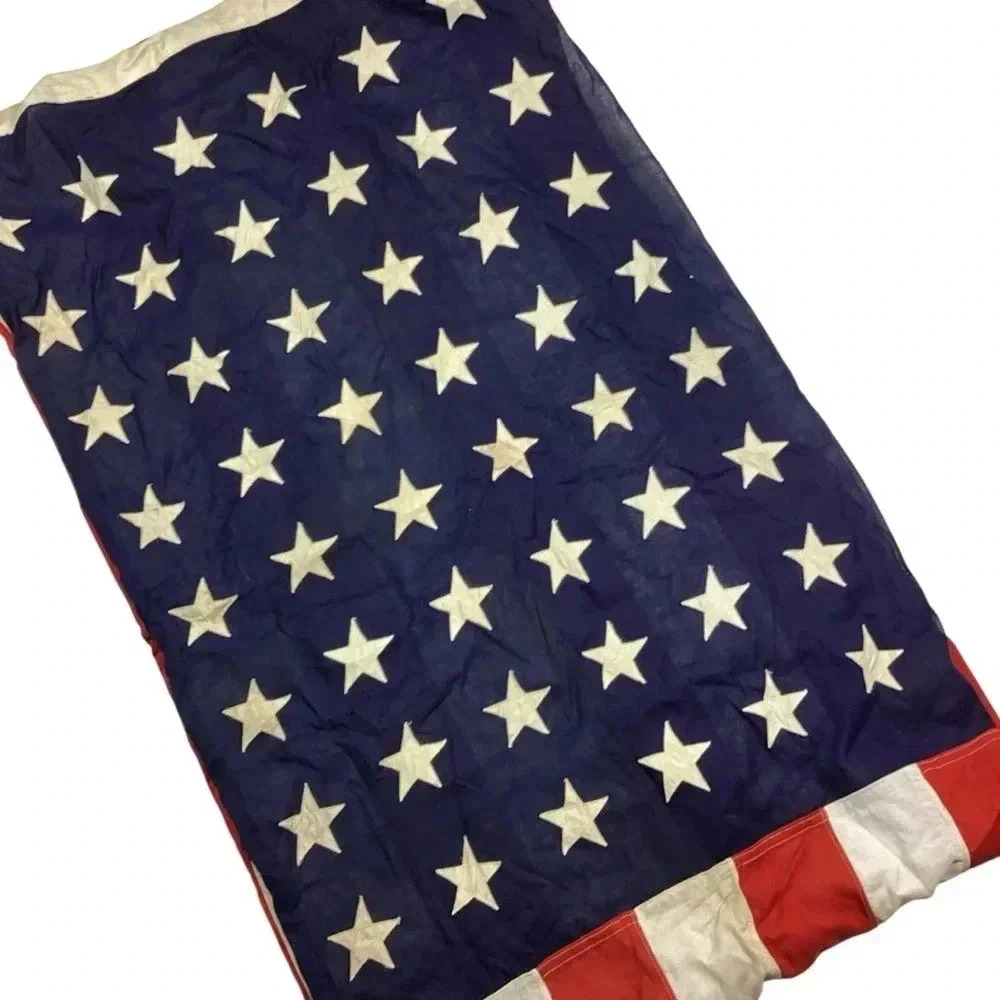 Vintage USA 48 Star Bulldog Bunting 1940s Flag 5x8’